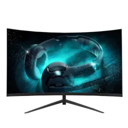 22 -calowy Monitor IPS Gamer 1080p Zakrzywiony monitor PC 75 Hz Kompatybilny monitor LCD Display Desktop 1K HD Computer Monitor