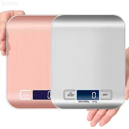 Smart Scales Digital Kitchen Scales 5 kg 10 kg/1g Rostfritt stål LCD Elektronisk matdiet Postbalans Mät verktyg Vikt Vågen L23105