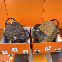 Styl wysokiej jakości torebki Palm Springs Backpack M44873 Bag na ramię Mini torba podróżna Topje Szkoła luksusowe torby krzyżowe kobiety małe opakowanie tylne paczka