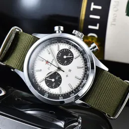 Wristwatches Pilot Seagull Movement 1963 Chronograph 38mm Mens Quart Watch 40mm Wrist Clock Clock Montre Homme 2211281866