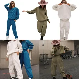 Womens Two Piece Pants Set for Women Outfits Sweatsuits Long Pant Loungewear Workout Athletic Tracksuits 231005