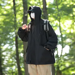 メンズジャケットMRGB高品質の男性フード付き屋外ポケットカジュアル秋の大規模コートファッションユニセックス服の男性のアウトウェア