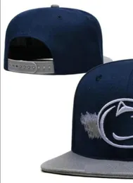 2023 Todos os times fãs dos EUA College Baseball ajustável Penn State Nittany Hat no campo Mix Order Size Fechado Flat Bill Base Ball Snapback Caps Bone Chapeau A0