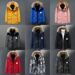 デザイナーメンズダウンジャケットHomme Jassen Outdoor Winter Parka Big Fur Hooded Outerwear Chaquetas Hooded Manteau Jacket Coat Hiver Doudoune Canada