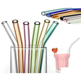 Drinking Straws Dhs Colorf Glass Sts Reusable St Ecofriendly High Borosilicate Tube Bar Drinkware 06215822477 Drop Delivery Home Gar Ot1Vy