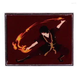 Brooches Avatar Last Airbender Firebending Zuko Enamel Pin Brooch Badge For Backpacks Fashion Jewelry Gift