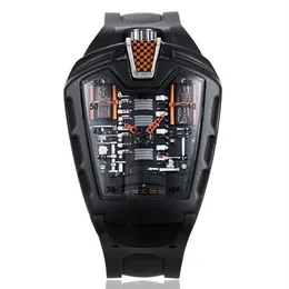 Wristwatches Poisonous Sports Car Concept Racing Mechanical Style Six-cylinder Engine Compartment Creative Watch Men's Trend F213M