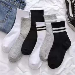 Erkek Çoraplar Çok Renkli ve Beyaz Uzun Pamuklu Erkek İlkbahar Yaz Soild Feilt Tüm boyutlar için 261J