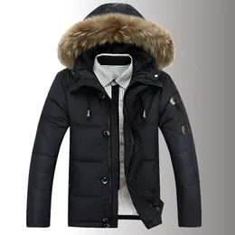 Мужские пуховые парки, зимние куртки с меховым воротником и капюшоном, толстая теплая верхняя одежда, пальто, мужская осенняя повседневная уличная лыжная куртка 230928