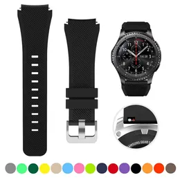 Watch Pasme 20 mm 22 mm Band Galaxy 3 4 5 mm42mmactive 2 Gear S3 Frontiers2Sport Silikonowa bransoletka GT Pasek 230928