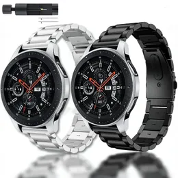 Watch pasmów 22 mm 20 mm metalowy pasek galaxy zegarek 5 4 3 Gear S3 Amazfit GTR stal nierdzewna pasmo łańcuchowe 4GT2 230928