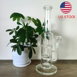 Elevate Your Smoking Experience: 14-Inch Glass Bong with Double J-Hook & Circ Perc