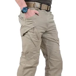 Calças dos homens cidade tático carga clássico ao ar livre caminhadas trekking exército corredores calça camuflagem militar multi bolso calças 231005