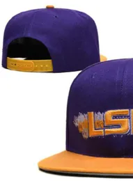 2023 All Team Fan's USA College Baseball Regulowany kapelusz LSU na polu rozmiar zamówienia Zamknięte płaskie rachunki bazowe snapback caps bone chapau