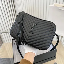 5A Zacht lederen designer schoudertas vrouw lou kwastje crossbody tassen hoge kwaliteit echt leer dames handtas modemerk camera portemonnees kleine handtassen