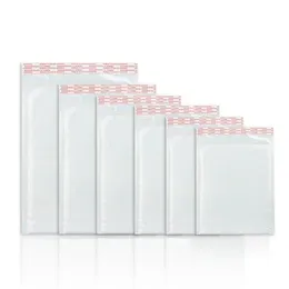 Borse portaoggetti 20/50 pezzi Comoda busta in schiuma bianca Specifiche diverse Buste postali imbottite con bolle Mailing354c