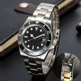 2023 Glide Lock New Top Top Ceramic Bezel Sapphire Mens 2813 기계식 자동 이동 SS 패션 감시 남성 손목 시계 289a