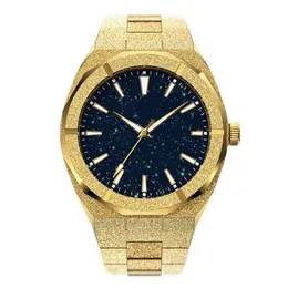 Zegarstka Wysokiej jakości mężczyźni moda moda mody stawowa zegarek stalowy ze stali nierdzewnej 18K Gold kwarc analogowy na 221025235L