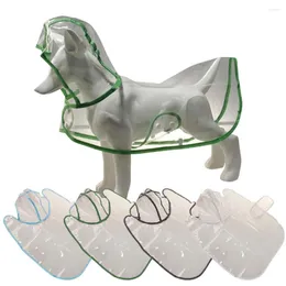 Odzież dla psa Solidny płaszcz przeciwdeszczowy dla małych średnich psów Nieprzepuszczalny Perro Puppy Poncho Rain Coat Pudle Mascotas Ubrania Chubasquero