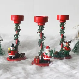 Mum Tutucular Noel Şamdan Tutucu Demir Malzeme Masa Süsleme Noel Dekorasyon Malzemeleri Oturma Odası Yatak Odaları