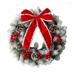 Party Decoration W3JA Unique Christmas Hanger Wreath With Butterfly Accent Holiday Celebrations Bow Wreaths Design