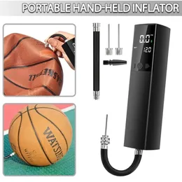 Bike Pumps Arrival 12PSI Electric Ball Pump Intelligent Fast Football Basketball Inflation Pump Portable Bike Inflator Air Pumps 231005