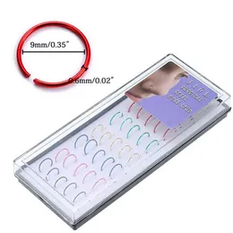 Burun Halkaları Saplamalar 40pcs/set yeni tıbbi burun deliği titanyum burun çember halkaları klips Yüzük gövdesi sahte piercing mücevher damla teslimat dh8sw