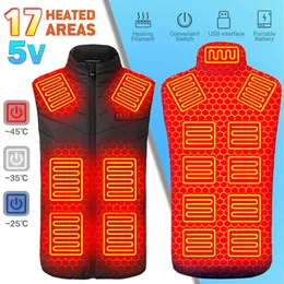 Women Zone Heated Crew Neck Vest Winter Cycling Warm Jacket Adjustable Usb Electric Warmer Outdoor