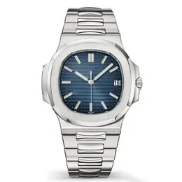 2020 novo relógio Nautilus masculino automático relógios de luxo 5711 pulseira de prata azul inoxidável masculino mecânico orologio di lusso relógio de pulso276f