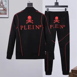 Plein Bear Mens Kurtka z kapturem Spodnie Kryształowe czaszki Mężczyźni Bluzy Hoodies Casual Tracksuits Jogger Kurtki