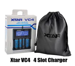 Autentyczny XXTAR VC4 Ładowarka Inteligent MOD 4 z wyświetlaczem LCD dla 18350 18550 18650 16650 Baterie Liion 100 Origin8325941