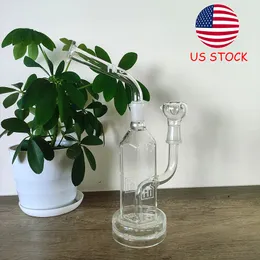 Premium Stemless Glass Glass Hisi Hex Gejser Bong - 11 -calowy