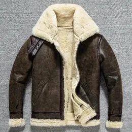 男性Sレザーフェイク2023 100ナチュラル本物の雄のジャケットメン冬の温かい厚いウールコート品質シャーリング衣類プラスメンズジャケット231005
