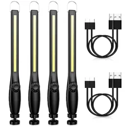 Tragbare Laternen COB LED Taschenlampe Magnetische Arbeitsleuchte USB Aufladbare Taschenlampe Haken Laterne Inspektion Camping Auto Reparatur Lampe 231005