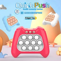 Brinquedo de descompressão QuickPush Máquina de jogo Stress Relief Educação Brinquedos Crianças Pinch Music Game Machine Pop Push Bubble Sounding Toys Fidget Toys 230928