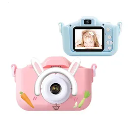 Câmeras de brinquedo infantil mini 1080p câmera digital hd 2.0 polegadas ips gravador de vídeo desenhos animados crianças câmeras brinquedo para menino e menina presente de aniversário 230928