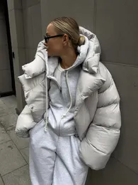 여자 S 다운 파카 보스 보존 재킷 퀼트 재킷 여성 겨울 느슨한 코트 빈티지 빵 아웃복 사무실 여성 따뜻한 면화 복구 재킷 231005