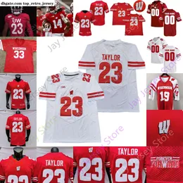 American Wear NEW Jerseys Wisconsin Badgers Football Jersey NCAA College Bradrick Shaw Jack Sanborn Joe Thomas Ron Dayne Michael Bennett Fletcher Evans Gruber Pryo