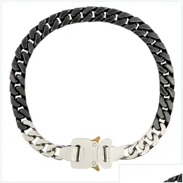 Smycken hänge halsband ins 1017 alyx 9sm halsband keramiska sömmar titanium stål spänne kubansk kedja hip-hop tidvatten droppleverans 20 dhlru