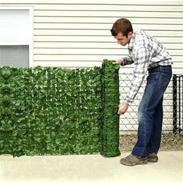 0 5 1M Artificial Hedge Leaves Faux Lvy Leaf Privacy Fence Screen for Garden Backyard Green Fence Mesh Artificial Balcony209z