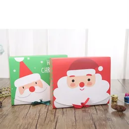 Julpresent Wrap Cartons Anpassade låda stora fällbara jultomten Cake Traktatie Kinderen Verjaardag 10pcs238q