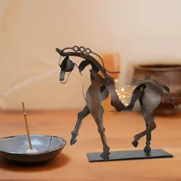 الكائنات الزخرفية التماثيل ديكور المنزل المعادن المفتوحة ثلاثية الأبعاد تضيء Adonis-Horse Sculpture Horse Sculpture-Adonis Desktop الحلي 231006