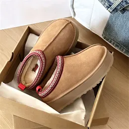 المرأة تسمان UGGE BOOTS Australia Tazz Slippers الكلاسيكية Ultra Mini Sheepes Sheerling منصة الثلج