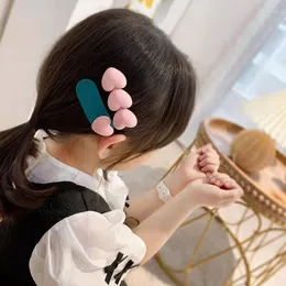 Accesorios para el cabello 2 uds. Horquilla con forma de estrella y corazón de amor para niños, flequillo dulce para niñas, Clip BB, accesorios para el cabello a la moda para niños