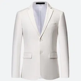 Ternos masculinos blazers 10 cores plus size 5xl 6xl branco formal jaquetas para homem fino ajuste vestido de festa de casamento homem clássico jacke309w