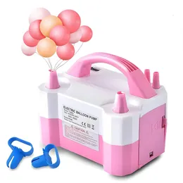 Other Event Party Supplies Balloon Air Pump Electric High Power Two Nozzle Air Blower Balloon Inflator Pump Fast Inflatable Tool For Party EU/US Plug 231005