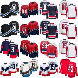 Drużyna hokeja 3 Nick Jensen Jerseys 35 Darcy Kuemper 39 Anthony Mantha 26 Nic Dowd 57 Trevor van Riemsdyk 43 Tom Wilson 19 Nicklas Backstrom Rasmus Sandin Man Man Młodzież młodzież młodzież