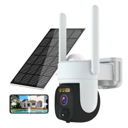 Solar Camera Wifi Outdoor 3MP 3x Digital Zoom surveillance IP PIR Audio Remote Access AI detection Noise Reduction Push Alarm