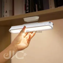 Bordslampor Desk Lamp Hängande magnetisk LED -bordslampa avgiftsbar Stepless Dimning Cabinet Light Night Light For Closet Garderob Lamp YQ231006