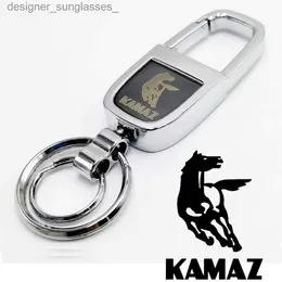 キーリングFlyj Good Quality Metal Keychain for Kamazトラック台風キーチェーンKamaz3キーリング5320 54907 5490 6460 A2L231006